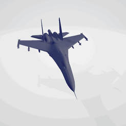 SU-35.gif Archivo STL Sukhoi Su-35 Super Flanker・Objeto imprimible en 3D para descargar