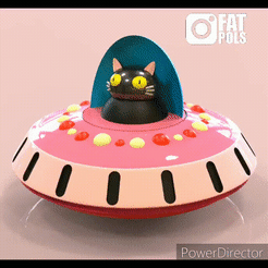 GIF.gif Archivo STL gratis Ovni Cat - Jewelry Box・Modelo de impresión 3D para descargar, FAT_POLS