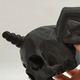 GIF-Unicornio-Domos3D.gif Unicorn Skull