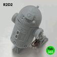 R2D2_01.gif 3D file StarWars Foldable R2D2・3D printable model to download