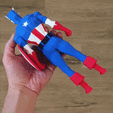 ezgif.com-optimize.gif Fichier STL Low Poly Captain America・Design pour imprimante 3D à télécharger
