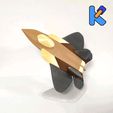 GIF-200809_101047g.gif STL file Fighter Jet Toy Puzzle - US type・3D printable model to download