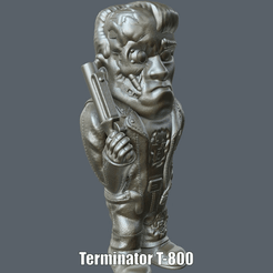 Terminator.gif STL-Datei Terminator T-800 (Einfacher Druck ohne Unterstützung)・3D-Drucker-Vorlage zum herunterladen, Alsamen