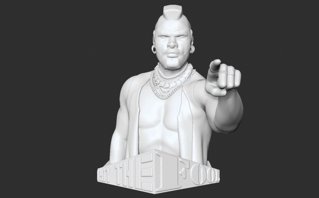 Baracudda turntable.gif STL file Mr. T Barracuda・Template to download and 3D print, Snorri