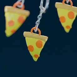 Sem-título-1-1.gif Fichier STL Porte-clés pizza・Plan à imprimer en 3D à télécharger