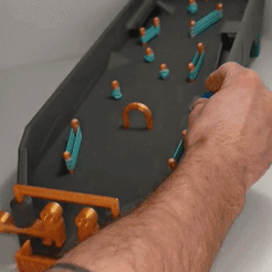 Mini-Pinball-Gameplay-GIF.gif STL file PINBALL MINI - 1 or 2 Players! - Easy Print / No Supports! / No glue!・Model to download and 3D print