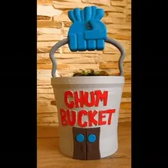 My-Video4.gif Free STL file chum bucket pot #PLANTERSXCULTS・3D printer design to download