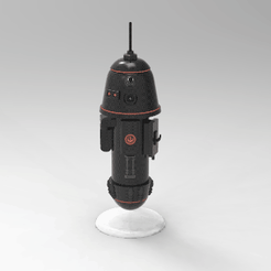 droidspin.gif Archivo STL Guardia droide mandaloriano con soporte・Idea de impresión 3D para descargar, mrteal