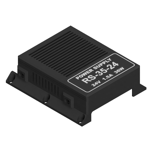 Mean Well RS-35 Enclosure, Terminal Cover & Wall Mount – All Voltages – 2-Color AMS