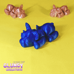 ezgif.com-gif-maker-1.gif STL file Clumsy French Bulldog・Model to download and 3D print, Doctor_Craft