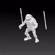 miguel3 .gif Michelangelo TMNT 6" Action Figure for 3d printing.