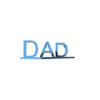DAD-ILU.gif Archivo STL DAD - I Love You Text Illusion・Plan imprimible en 3D para descargar, Khanna3D