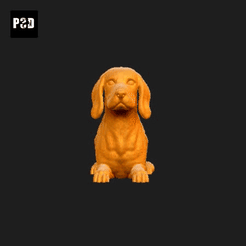 160-Beagle_Pose_07.gif STL file Beagle Dog 3D Print Model Pose 07・Design to download and 3D print