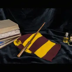 HARRY1.gif Harry Potter Wand version 2 - Harry Potter 3D print model