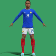 Video_2024-06-06_113641.gif 3D 装配布拉德利-巴尔科拉（Bradley Barcola），法国 2024 年欧洲杯