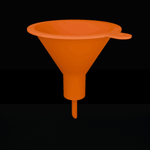 Screw-on bottle funnel GPI 20-400 - hands-free, 3 thread clearances