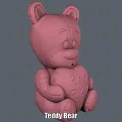 Teddy Bear.gif Teddy Bear (Easy print no support)