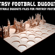 5.gif 3D FANTASY FOOTBALL DUGOUTS VOL 1 Kickstarter "Poop Bowl" Sample