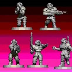 ezgif.com-gif-maker-8.gif 3D file Guards in Combat! - Couragous Military!・3D printing model to download, Orfey