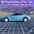 iF DigitalSlot JPN V Oth ae Me MyDigitalSlot IT1 Car, 1/32 Complete Analog / Digital Slot Car
