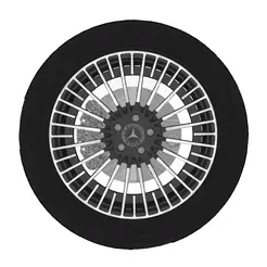 Mercedes-EQA-wheels.gif Fichier STL Jantes Mercedes EQA・Modèle pour impression 3D à télécharger