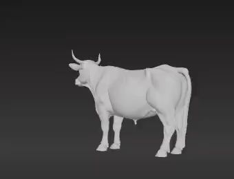 firefox_RQkYVM4PIf.mp4 Earthy Brown Adult Cow 3D Model - Placid Farm Animal for Educational & Rural Project Visualization