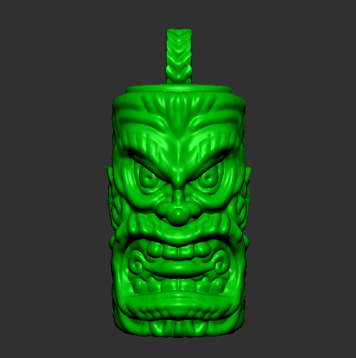 KEYCHAIN TIKI KEYCHAIN - FDM. SLA . HIGH DEFINITION STL FILES FOR YOUR 3D PRINTER - HD STL PRINTS .