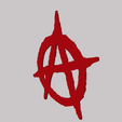 0001-0160.gif Anarchy Symbol Logo Punk Openwork Punk Wall Picture
