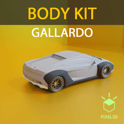 Untitled-2.gif Download STL file *ON SALE* GALLARDO BODY KIT - 30SEPT-01 • 3D printing template, Pixel3D