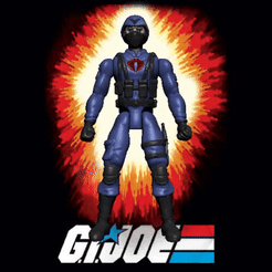 soldado-cobra2.gif Datei 3D G-I- JOE's COBRA TROOPER - alter Cartoon-Stil・Modell für 3D-Druck zum herunterladen