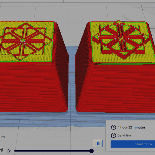 Mechanical Keyboard Keycap of linux distro Cent OS 3D model