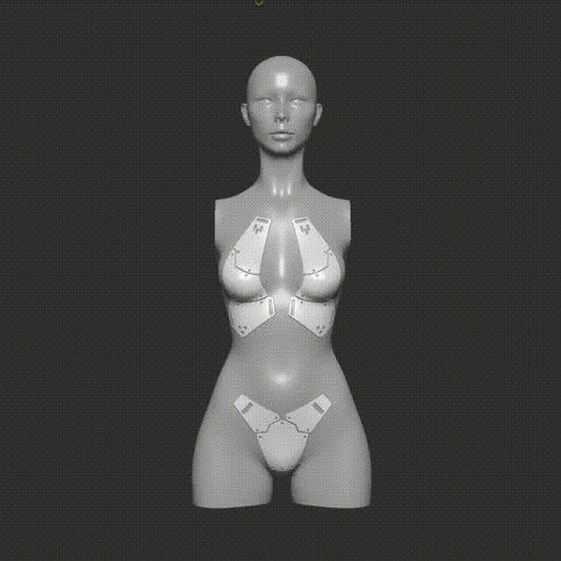 5556.gif Bikini Cyberpunk de Female Techwear