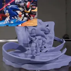 twist.gif STL file Sonic & Shadow Diorama - Sonic Collection・3D print design to download