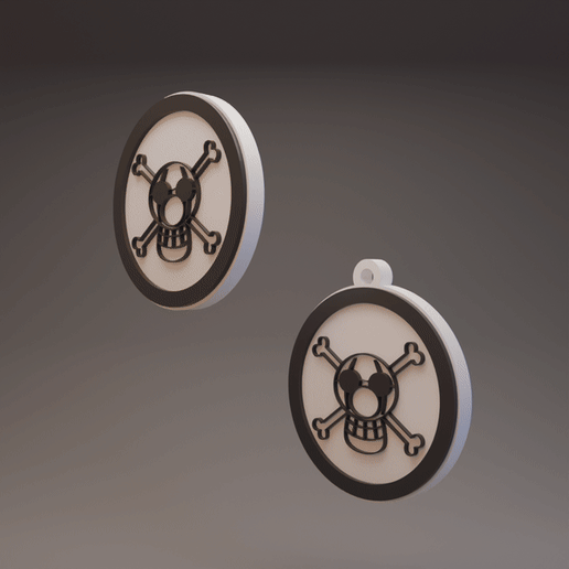 Buggy Pirates - One Piece - Keychain and Coin/Badge