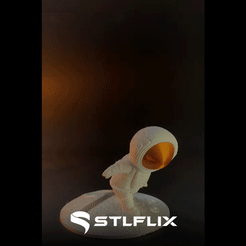 astronaut.gif Archivo STL gratis Soporte de teléfono para astronautas・Objeto para impresora 3D para descargar, STLFLIX