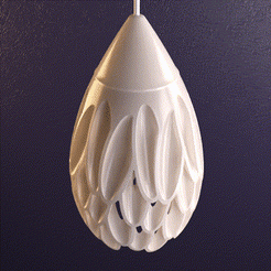 Elliptica.gif Download file Elliptica Hanging Lamp • 3D printer design, Monogon_Lab