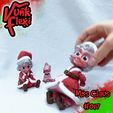 01gif.gif Christmas Mrs Claus Flexi Print-In-Place + figure & keychain