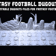 9.gif 3D FANTASY FOOTBALL DUGOUTS VOL 1 Kickstarter "Poop Bowl" Sample