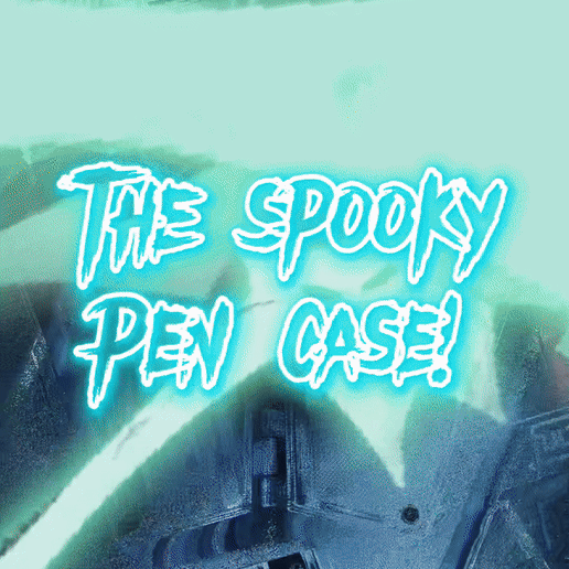 Vampire Halloween Coffin Pen Box - Print in Place Box with Lid and Magnets 3D model