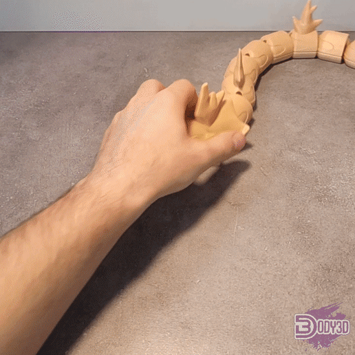 Articulated Gyarados 3D model