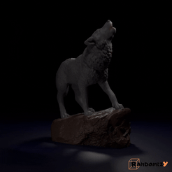 Wolf.gif 3D file Howling Wolf・3D printer design to download