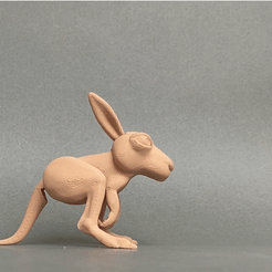 gif-canguro.gif 3D file Jumping kangaroo・Model to download and 3D print