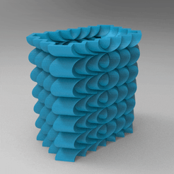 untitled.820.gif STL file FLOWERPOT ORIGAMI FACETED ORIGAMI PENCIL FLOWERPOT・3D print object to download, nikosanchez8898