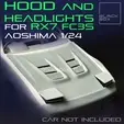 0.gif HOOD and HEADLIGHT SET FOR RX7 FC3 AOSHIMA 1-24 MODELKIT