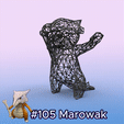 105.gif #105 Marowak Pokemon Wiremon Figure