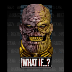 Thnos.gif STL file WHAT IF Thanos Zombie Magnet・3D printing design to download, GioteyaDesigns