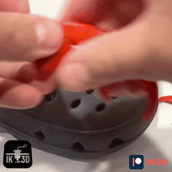 PATREON-41.gif STL file CRAB PINCER - CROCS CHARM・3D printer model to download