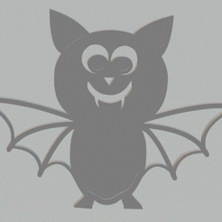 gif-chauve-souris.gif Fichier STL boucle d'oreille chauve souris d'halloween・Modèle pour impression 3D à télécharger, dunatou