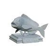Dentex-trophy-2.gif fish Common dentex / dentex dentex trophy statue detailed texture for 3d printing