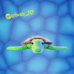 crlwaly-turtle.gif Articulated Sea Turtle - Flexi print in place